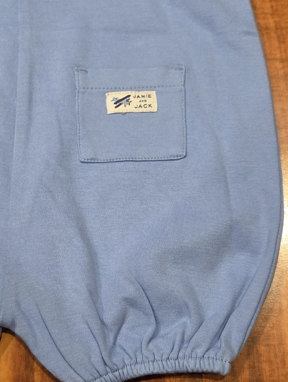 Janie and Jack NWT 3-6 Months Blue Airplane Romper and Socks